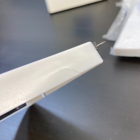 Smart Corner Shelf, 4 Pcs Wall Mount Shelves, Round Front Barrier Edge, Vintage - Picture 6 of 10